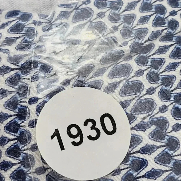 Chico's Slip Maxi Dress Size 2/ 12 Cap Sleeve Printed Slit Side 1930P - Picture 8 of 8